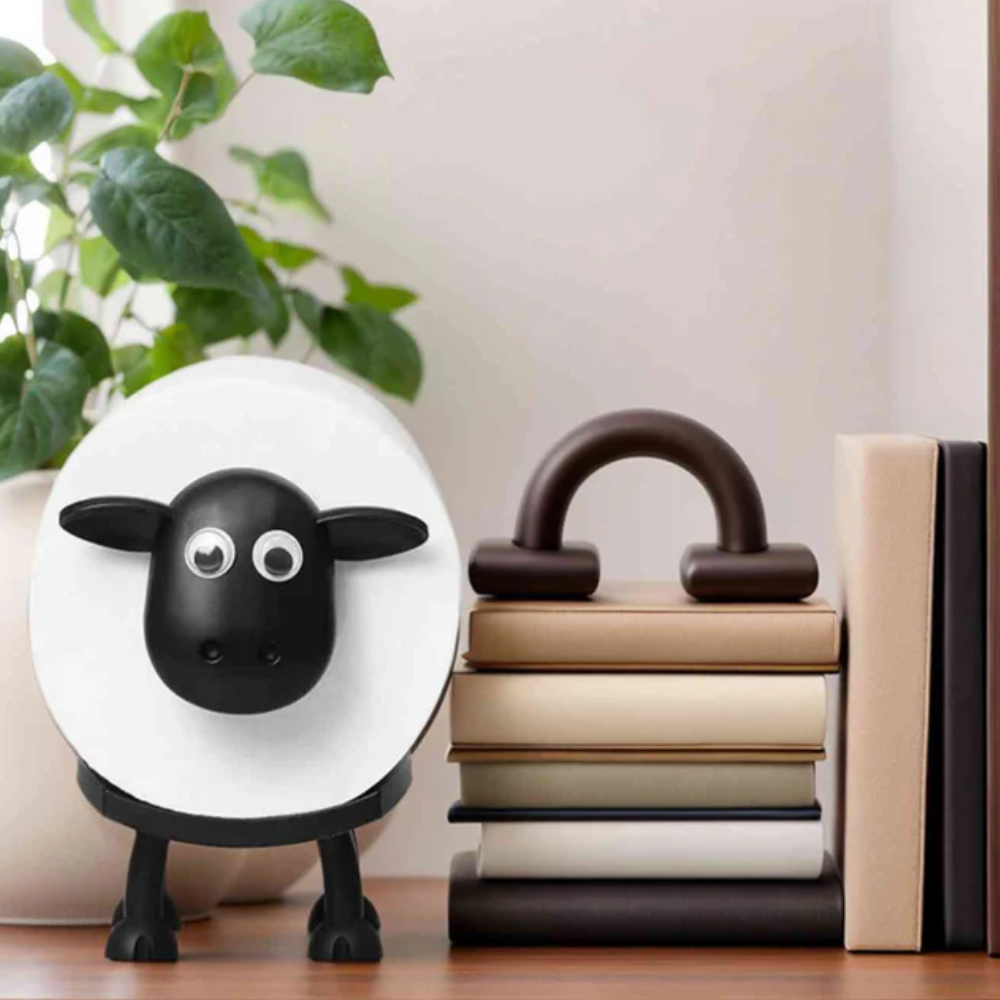 RollSchaf™ (Set aus 3 Stück) – Lustiger WC-Rollenhalter im Schafdesign für Bad & Gäste-WC