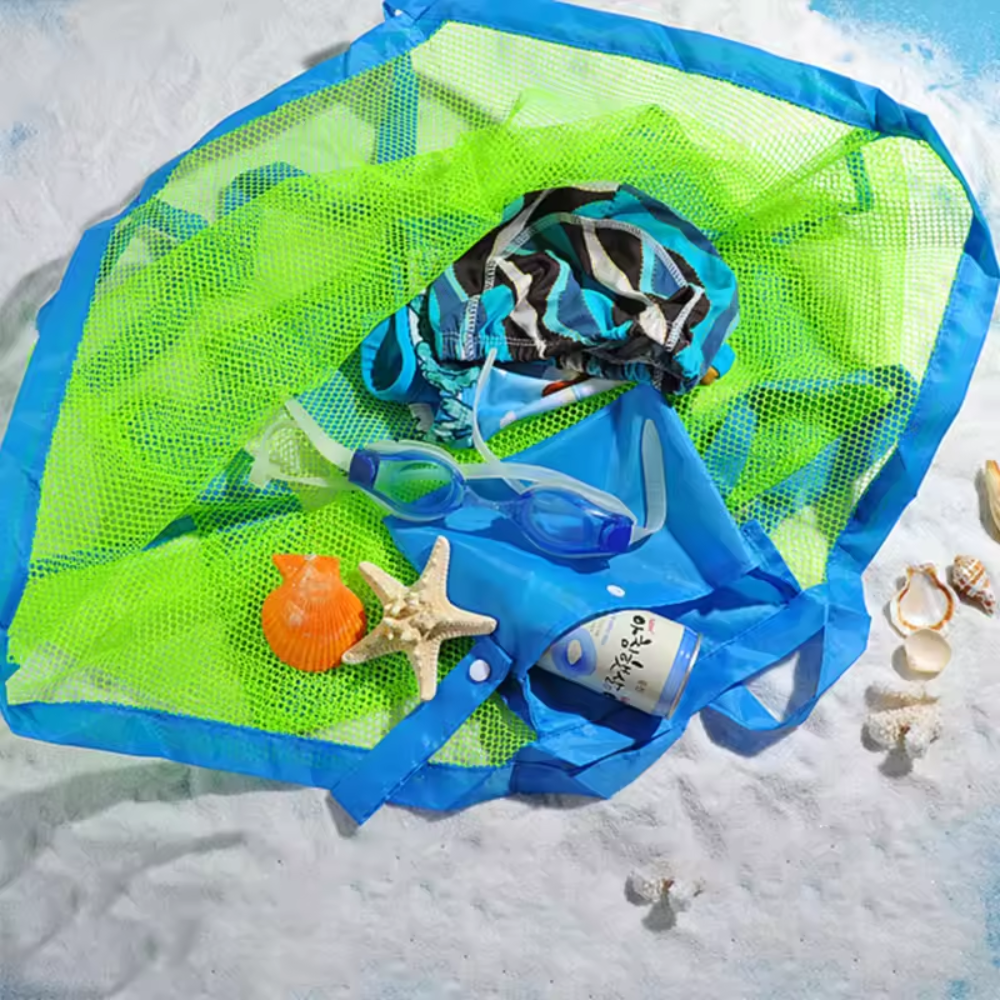 StrandFlex™ – Leichte & Waschbare Strandtasche mit Belüftungslöchern