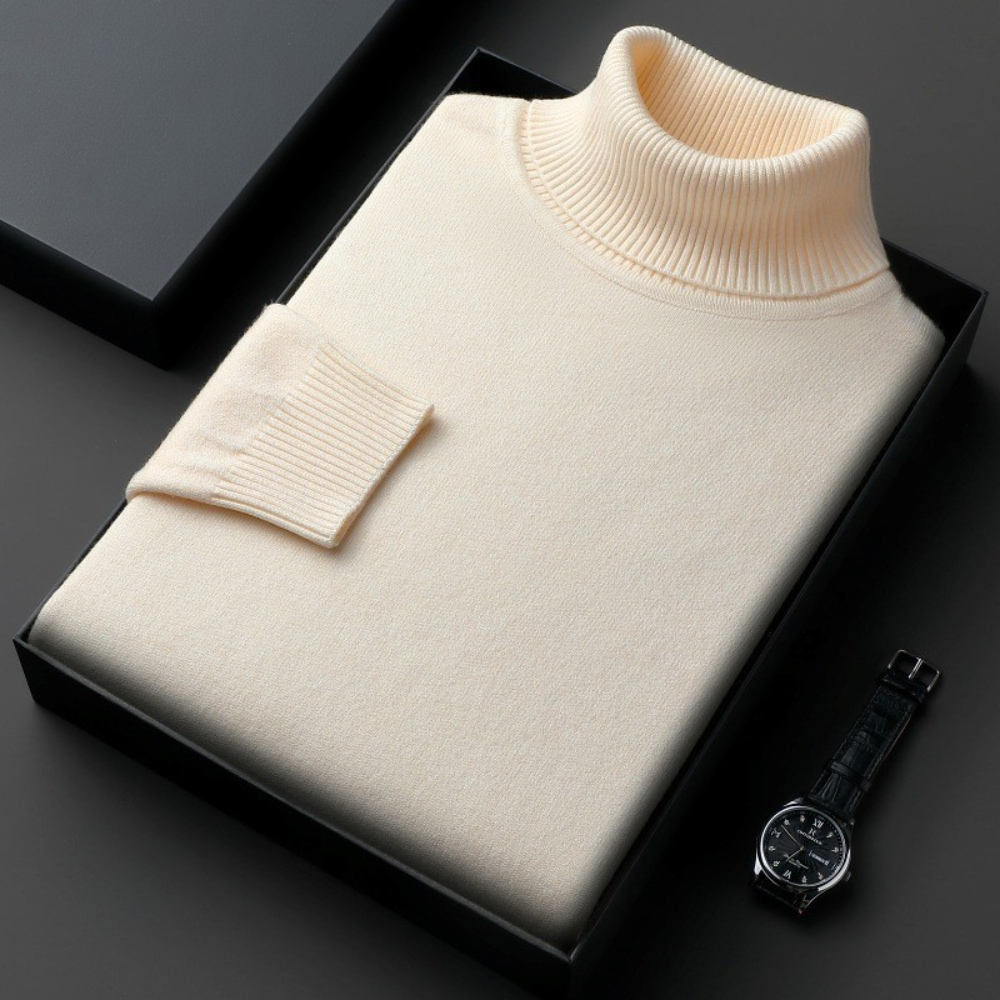 Cashmiro™ Luxuriöser Herren Rollkragenpullover