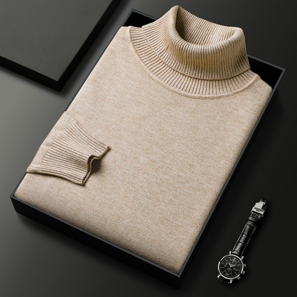 Cashmiro™ Luxuriöser Herren Rollkragenpullover