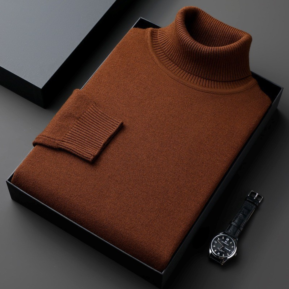 Cashmiro™ Luxuriöser Herren Rollkragenpullover