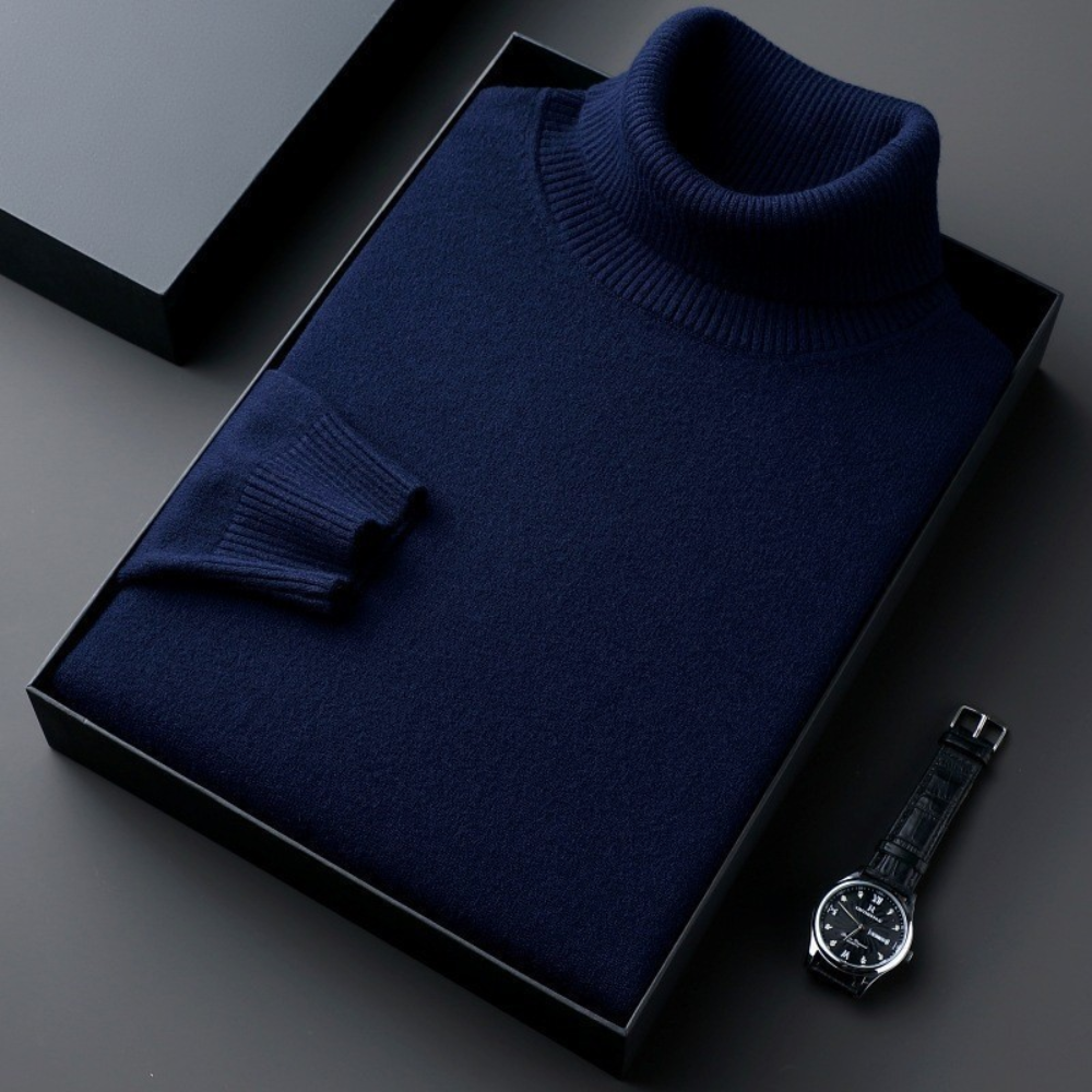 Cashmiro™ Luxuriöser Herren Rollkragenpullover