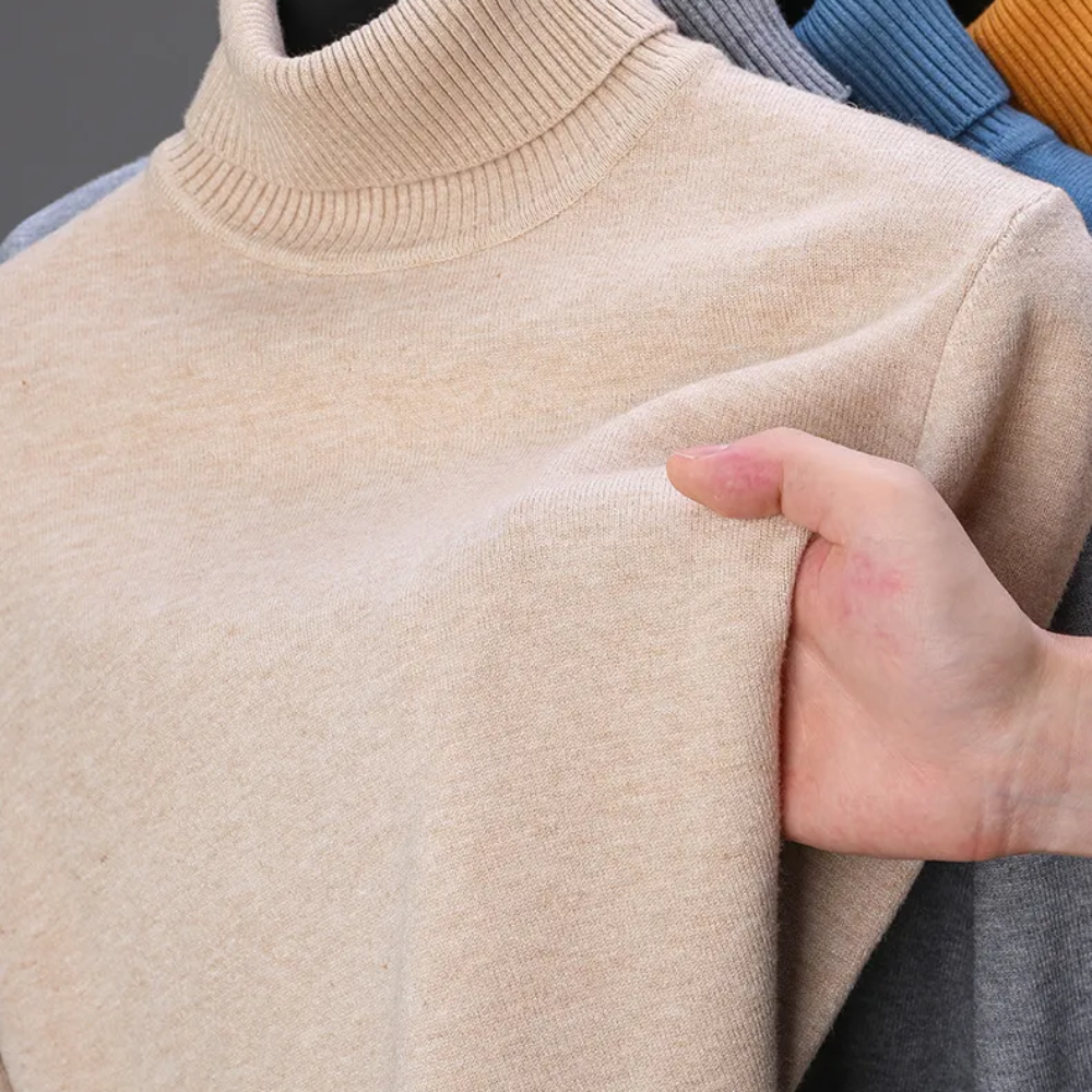 Cashmiro™ Luxuriöser Herren Rollkragenpullover