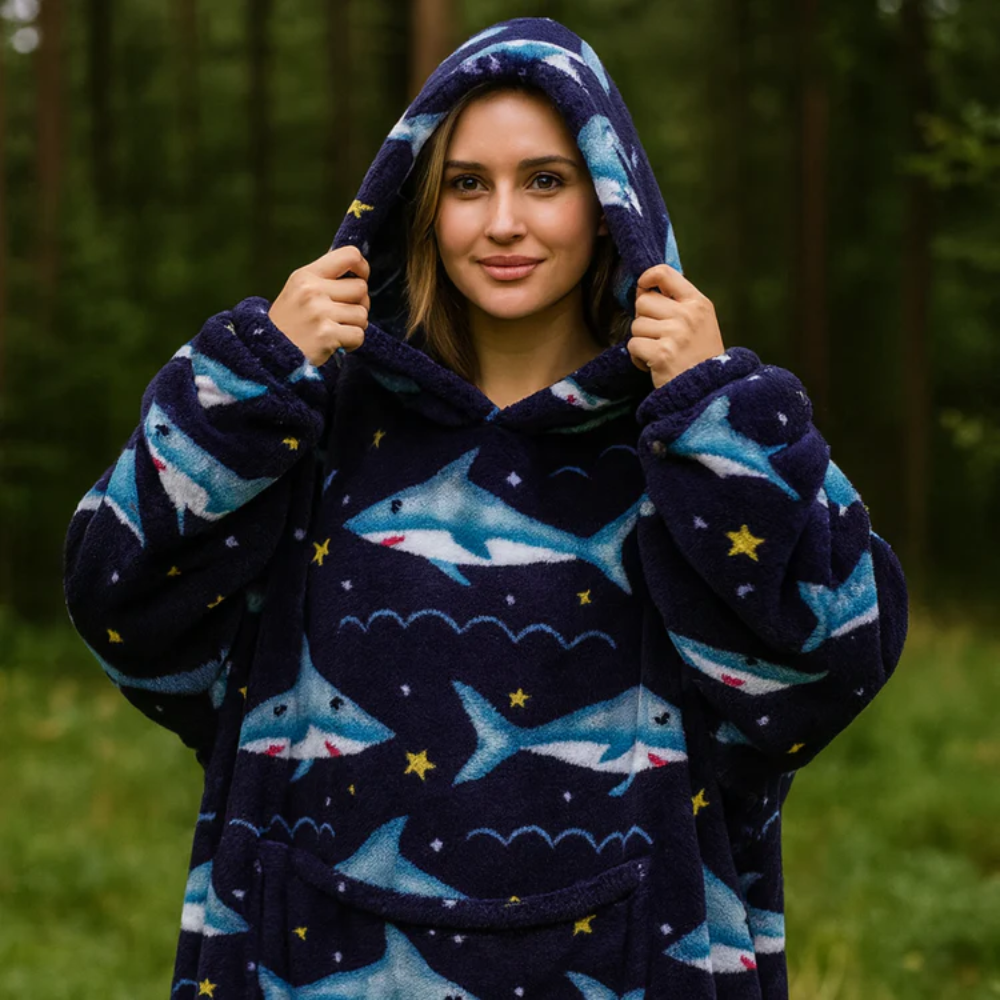 CozyWrap™ - Weiche, gemütliche Kapuzen-Pullover-Decke
