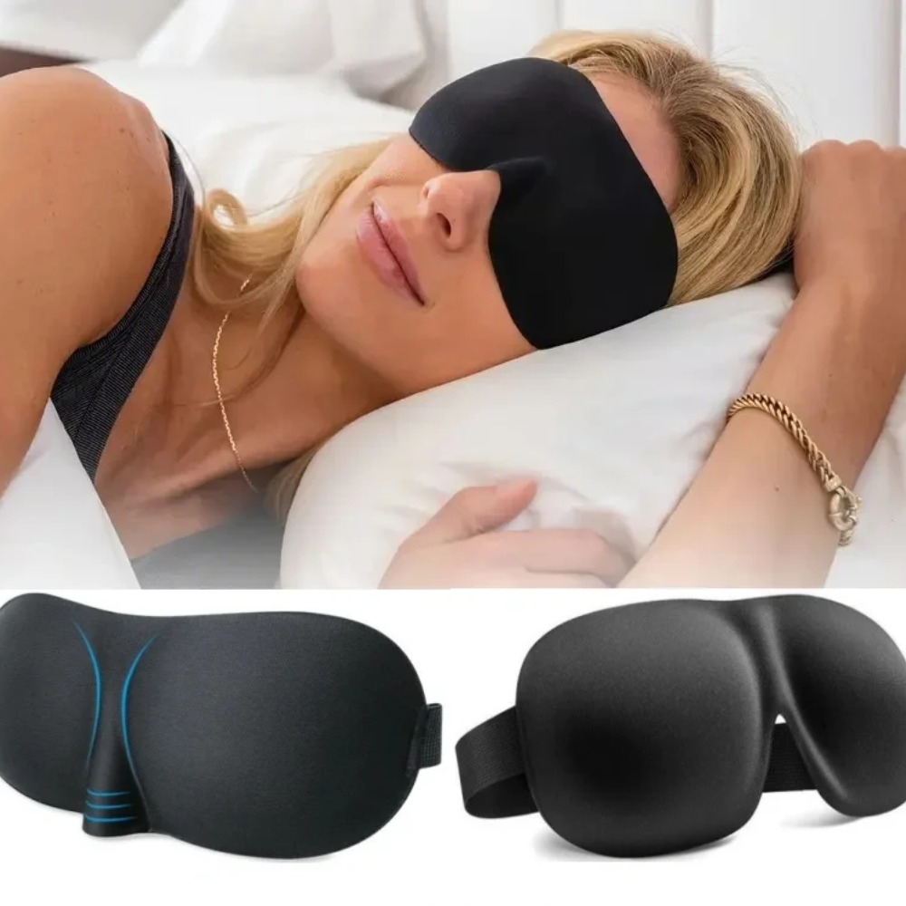 DreamEase™ 3D Schlafmaske mit geformter Augenpartie