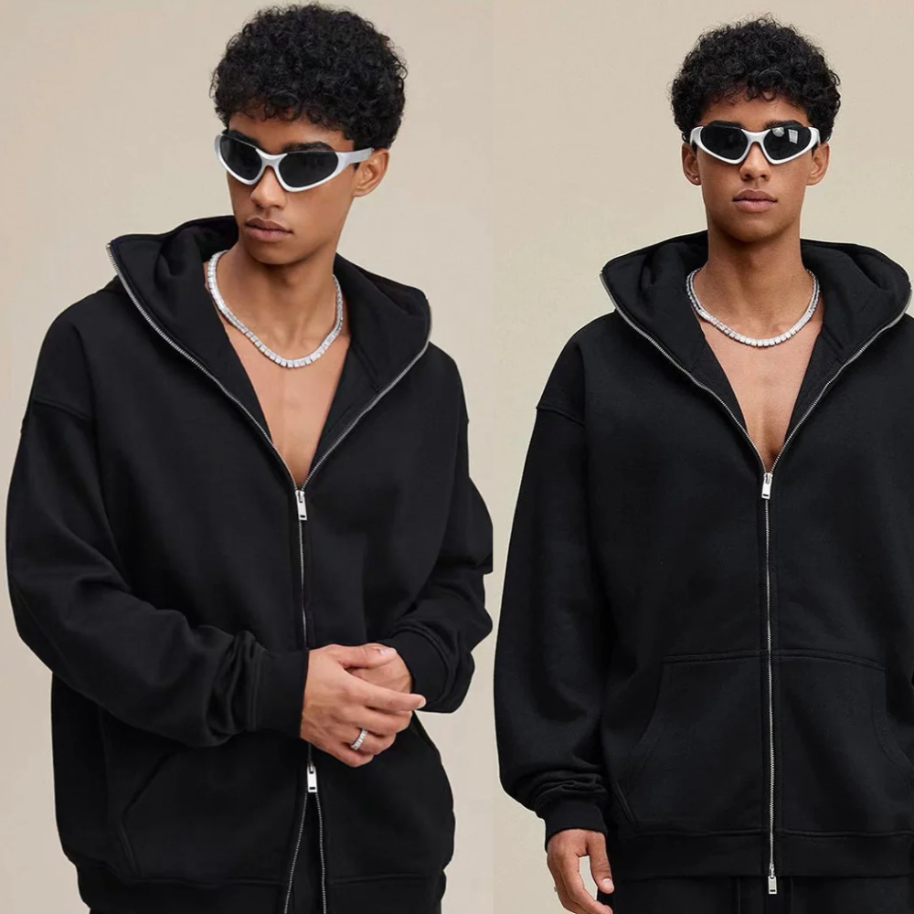 FrostGear™ Winter Hoodie mit Reißverschluss & integrierter Sturmhaube