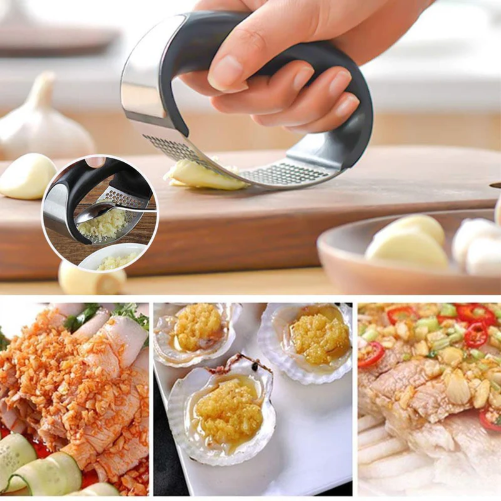 GarlicPro™ – Knoblauchpresse aus Edelstahl für Küche & Alltag