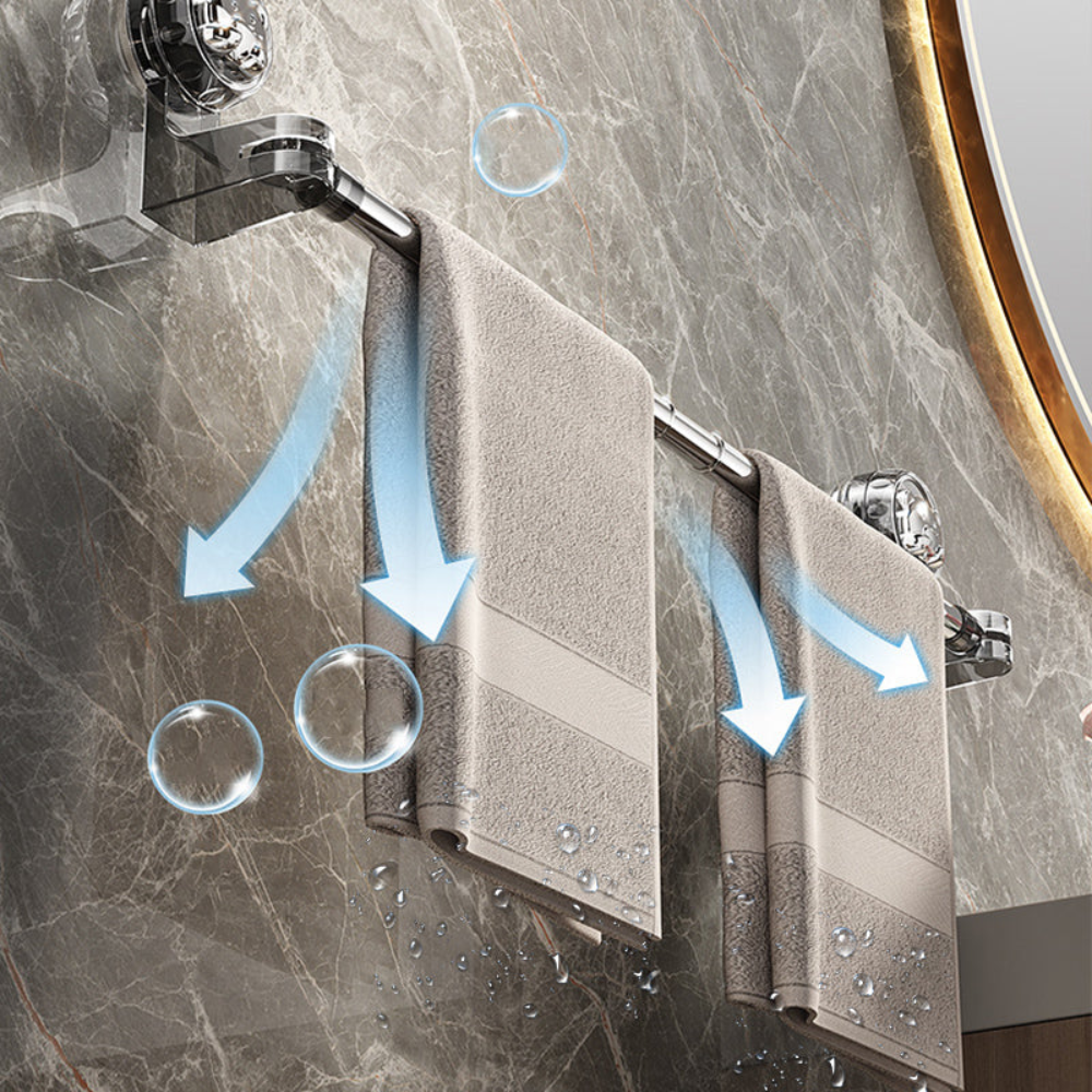 GripLux™ – Luxus Saugnapf Handtuchhalter