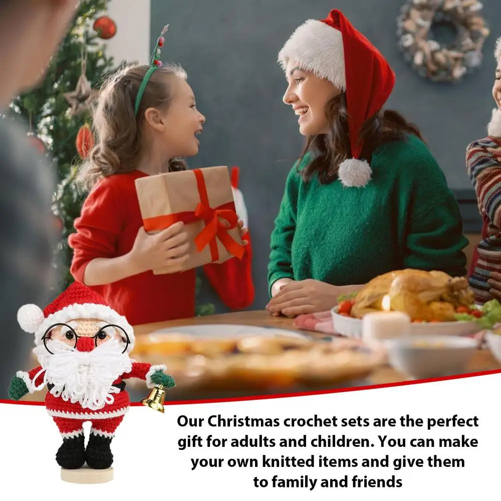 HookSanta™ – Häkelset Weihnachtsmann-Puppe aus Wolle