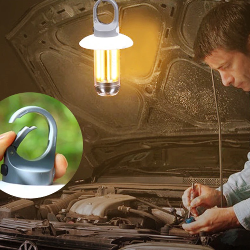 LichtFix™ Outdoor – Tragbare LED-Lampe mit USB-Aufladung & Magnetbefestigung