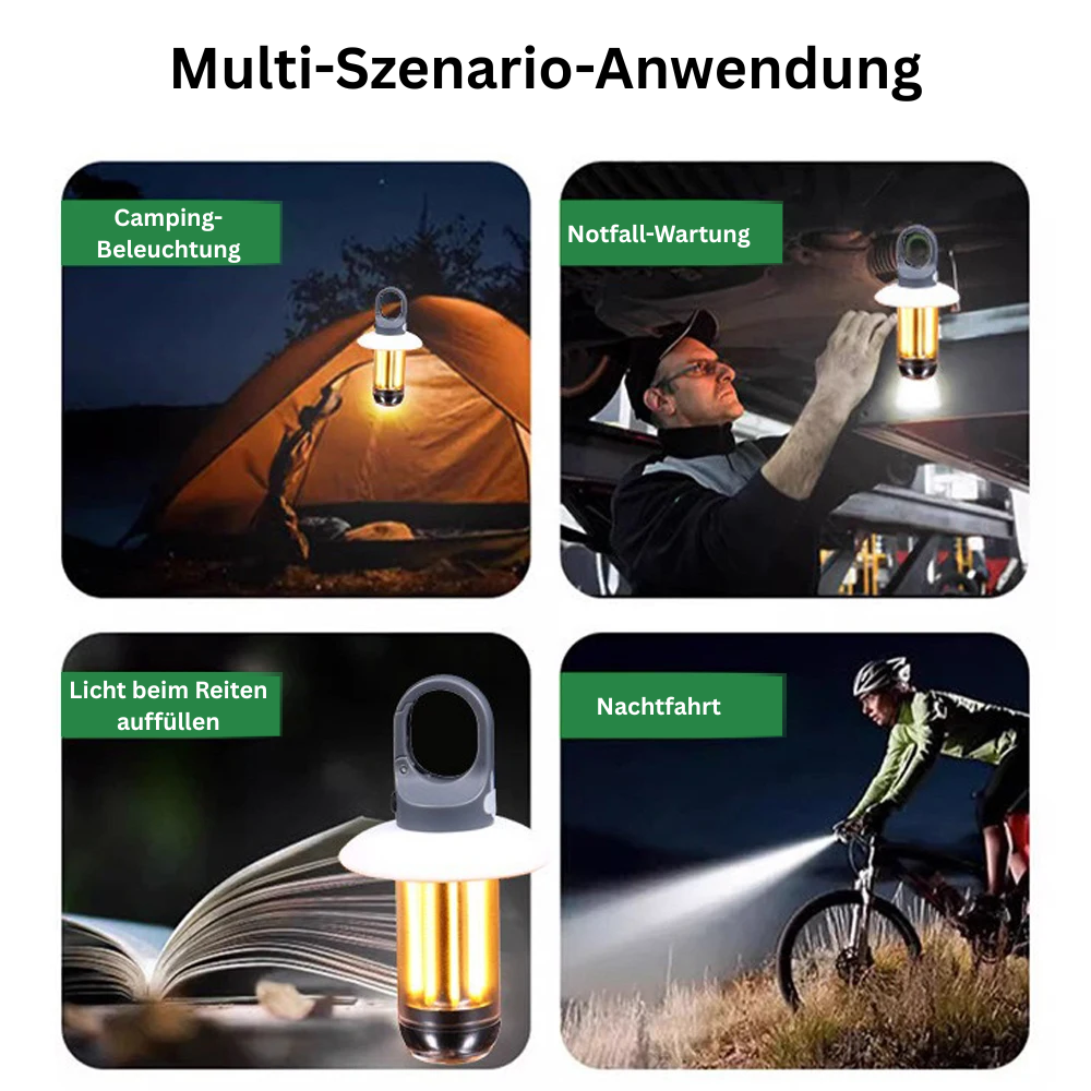 LichtFix™ Outdoor – Tragbare LED-Lampe mit USB-Aufladung & Magnetbefestigung