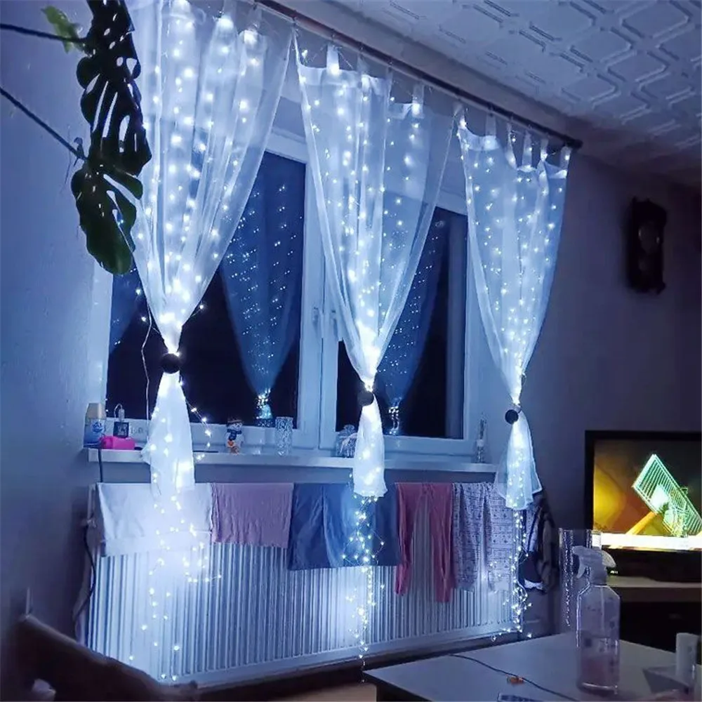 LumaGlow™ LED Vorhang-Lichterkette & USB Strip Set