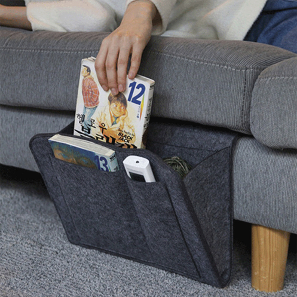 NachtNest™ – Bettablage mit Taschen für Buch, Tablet & Co