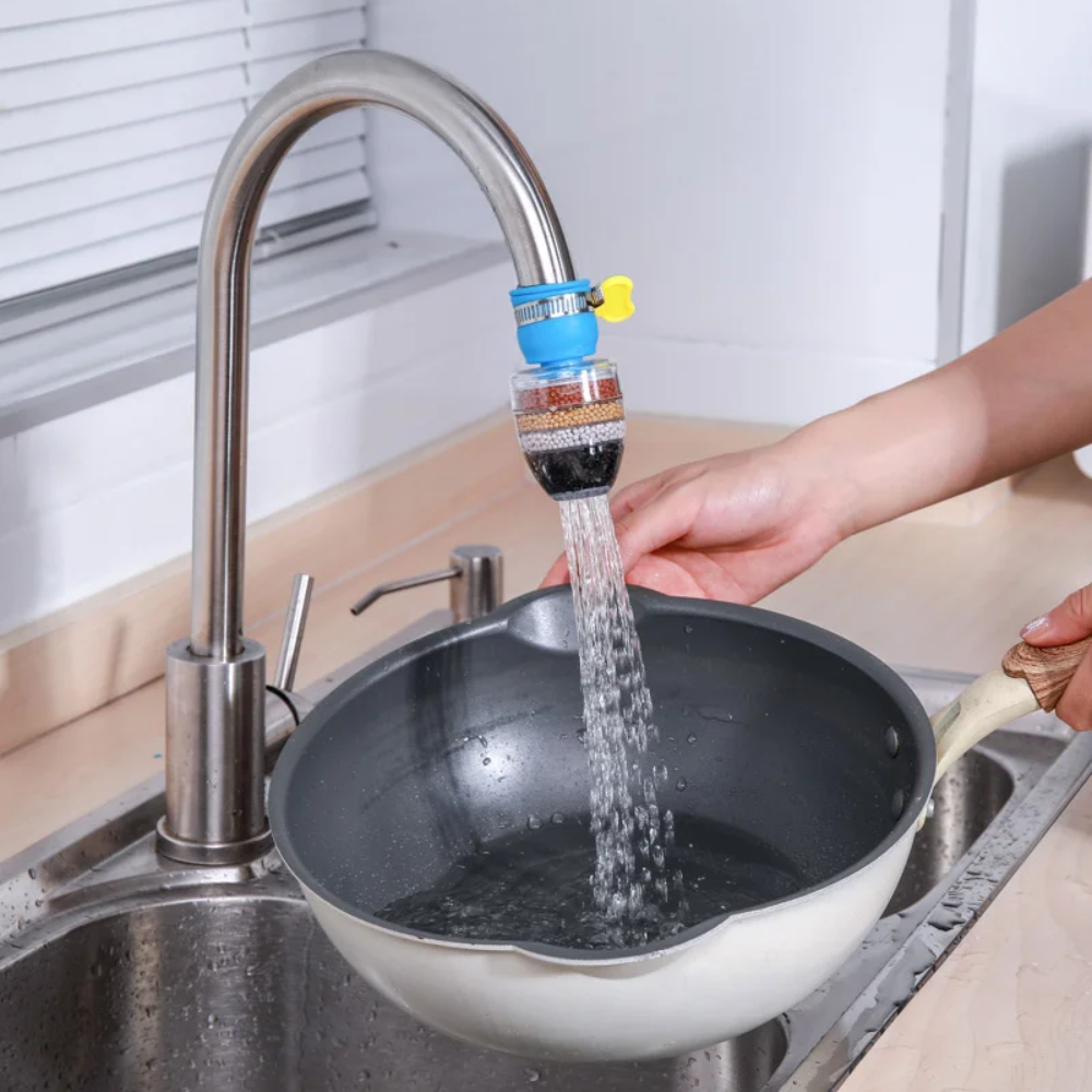 PureFlow6™ – 6-Schicht Wasserhahn-Filter für Küche & Bad