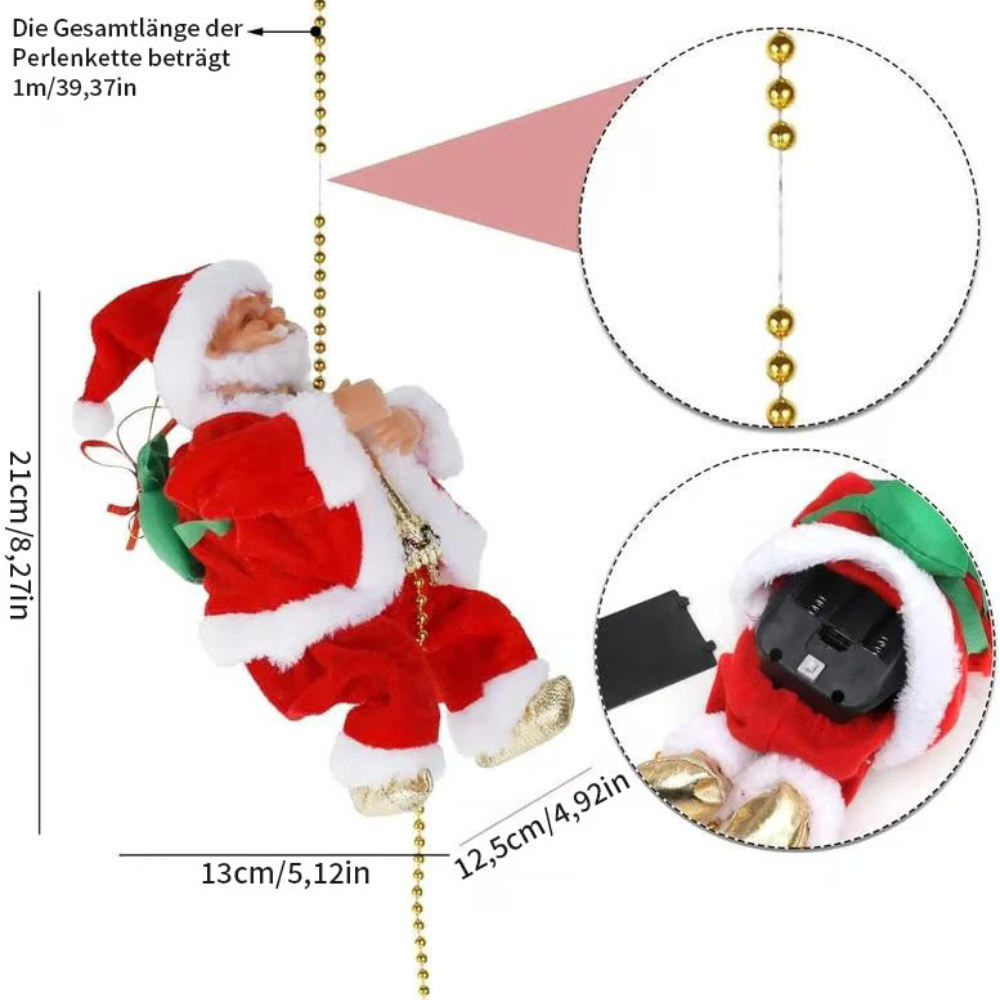 SantaClimb™ – Weihnachtsmann-Kletterdeko für Wand & Fenster