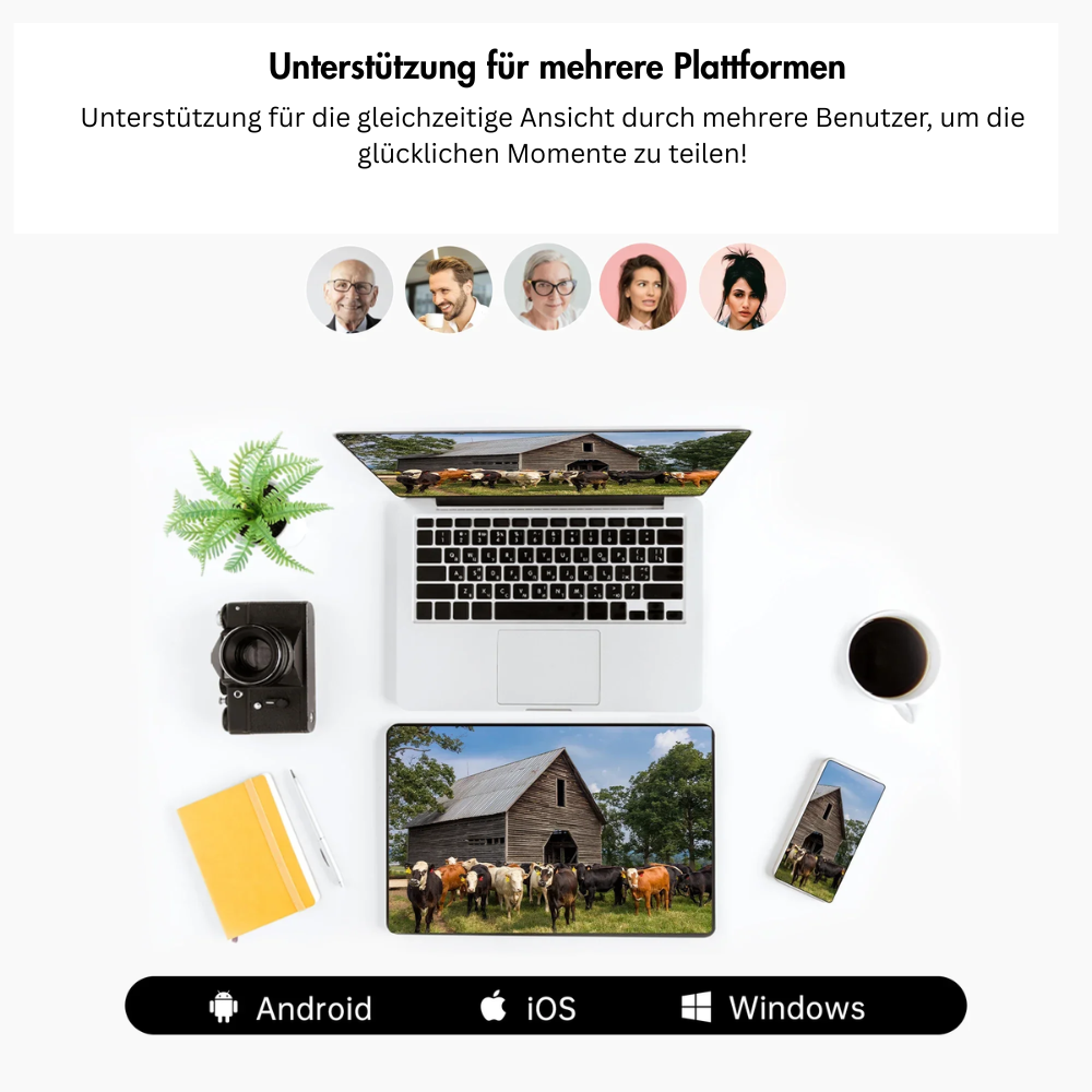 NotifyGuard™ View – Smarte WiFi Kamera mit 360° Sicht, App & Bewegungserkennung