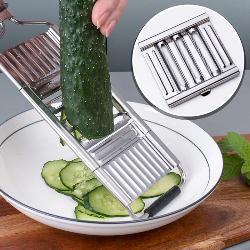 ChefSlice™ – 4-in-1 Gemüseschneider aus Edelstahl