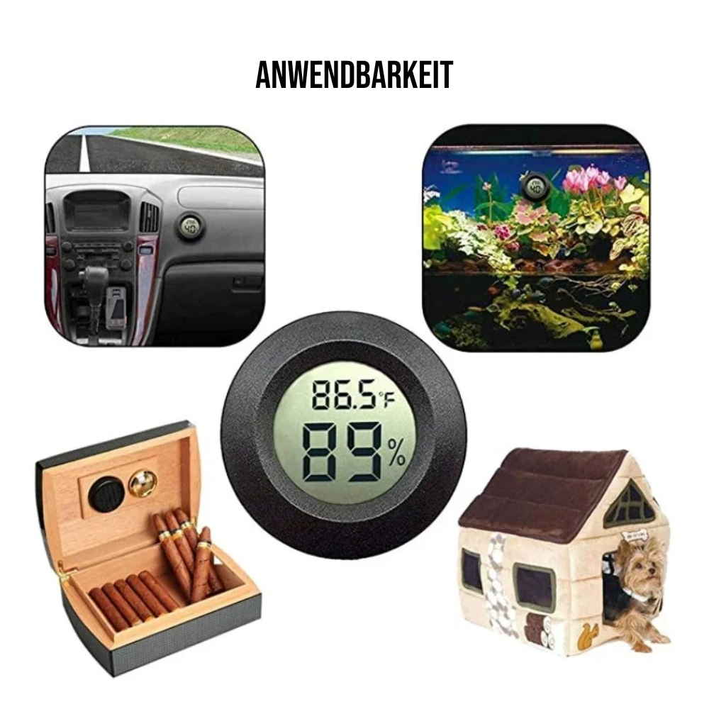 ClimaHaus™ Basic – Digitales Raumthermometer mit Hygrometer, Für Innenbereich