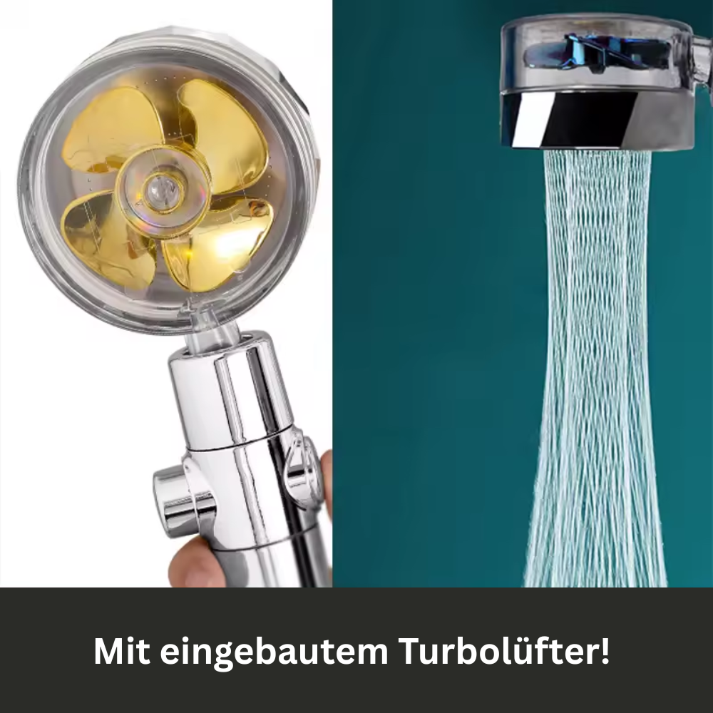 DruckDiva™ – Hochdruck Duschkopf mit Turbo-Boost & Wassersparfunktion