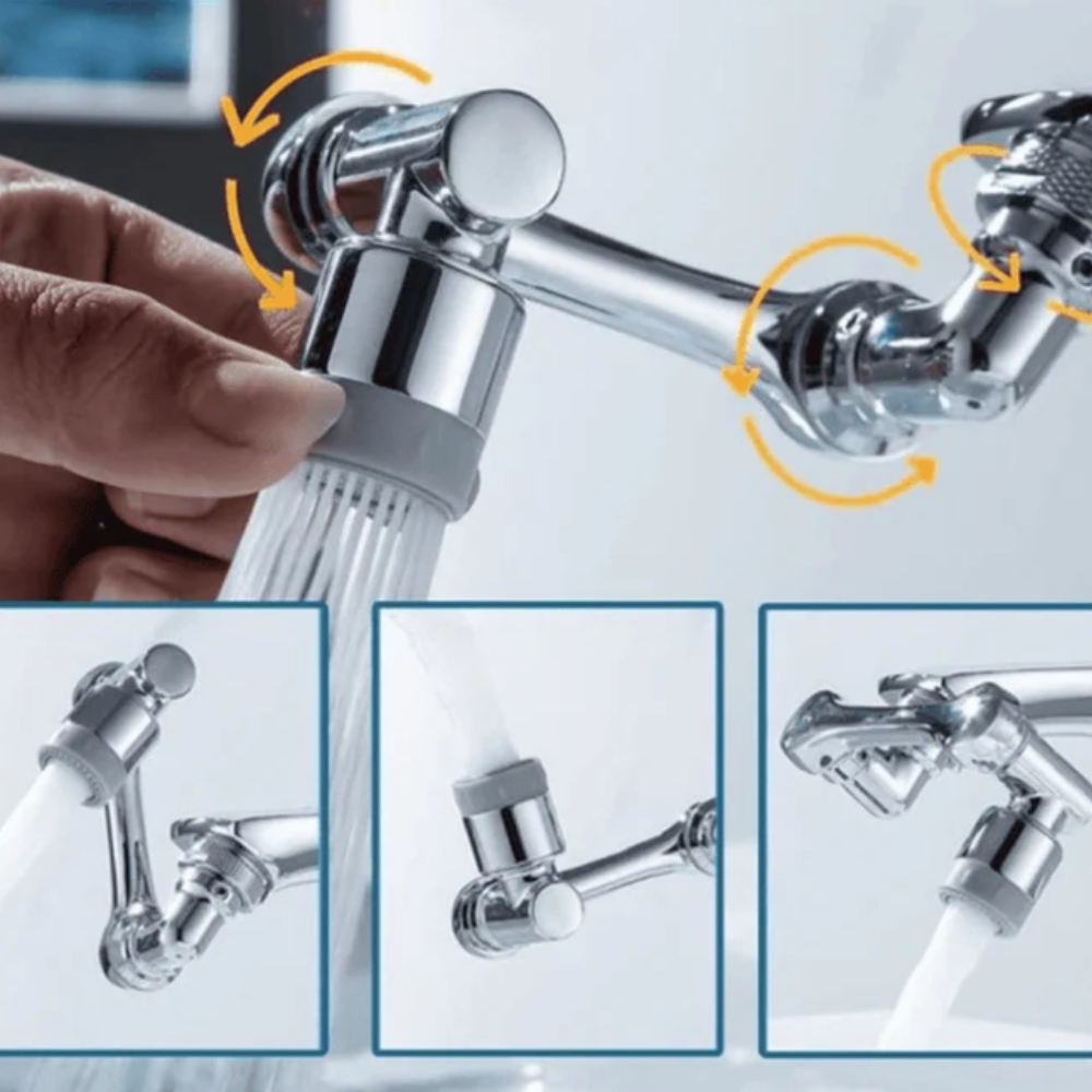 FlexFaucet™ – 1080° Drehbarer Wasserhahn-Aufsatz für Spülbecken