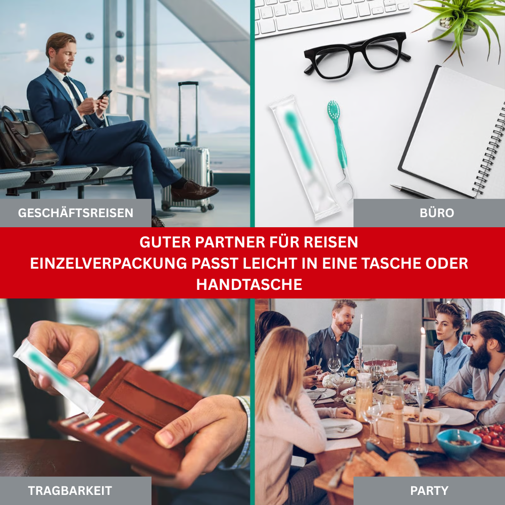 DentixGo™ 5-in-1 Set – Zahnbürste, Zahnseide & Mehr