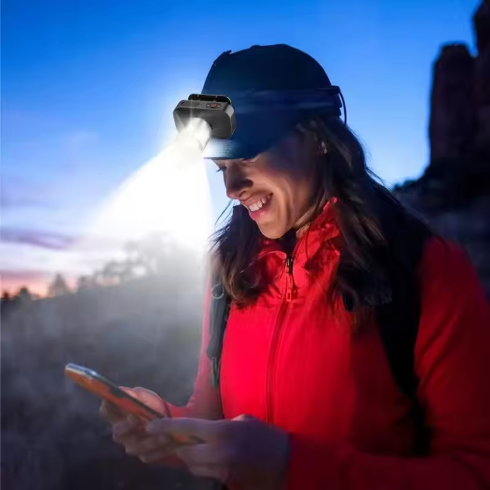 LaserBeam™ – Outdoor Stirnlampe mit Zoom & starker Leuchtkraft