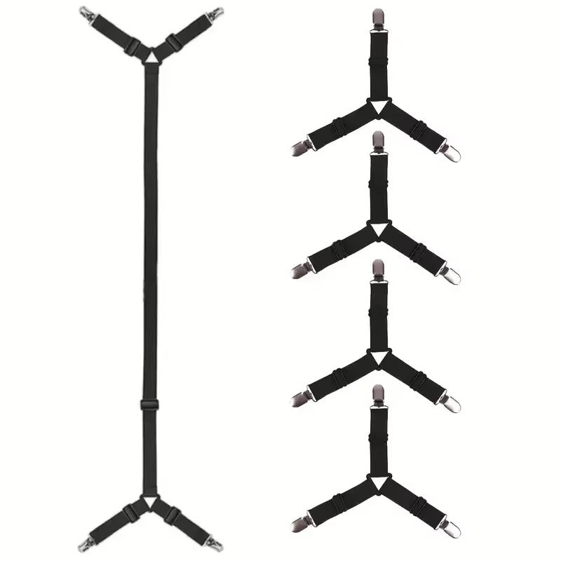 Verstellbare Bettlakenhalter Bänder (5 Stück)