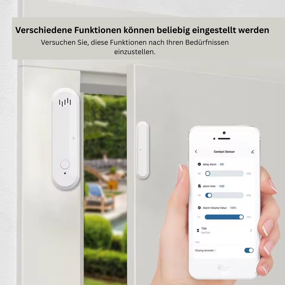 NotifyGuard™ – Tür- & Fenstersensor mit App-Benachrichtigung