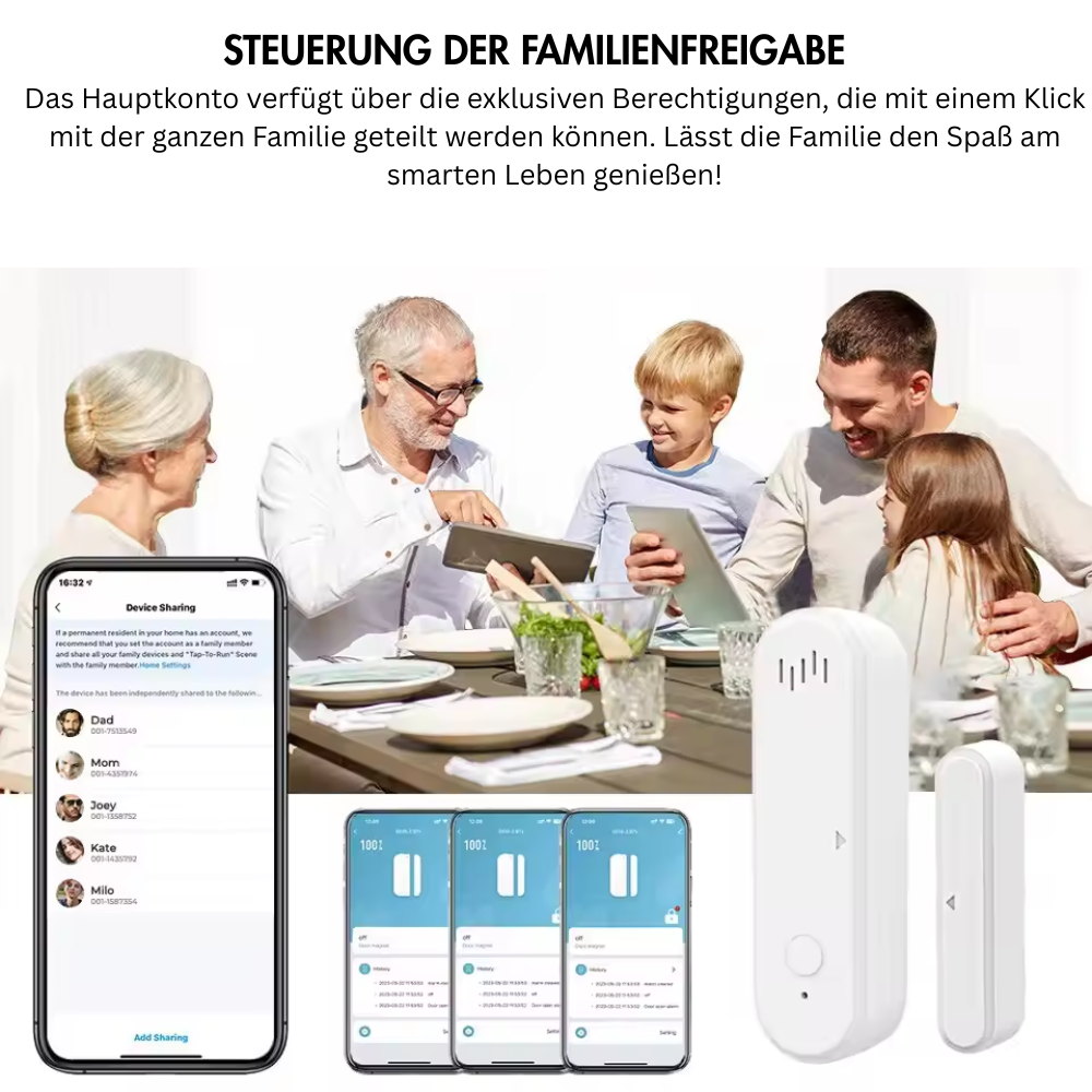 NotifyGuard™ – Tür- & Fenstersensor mit App-Benachrichtigung