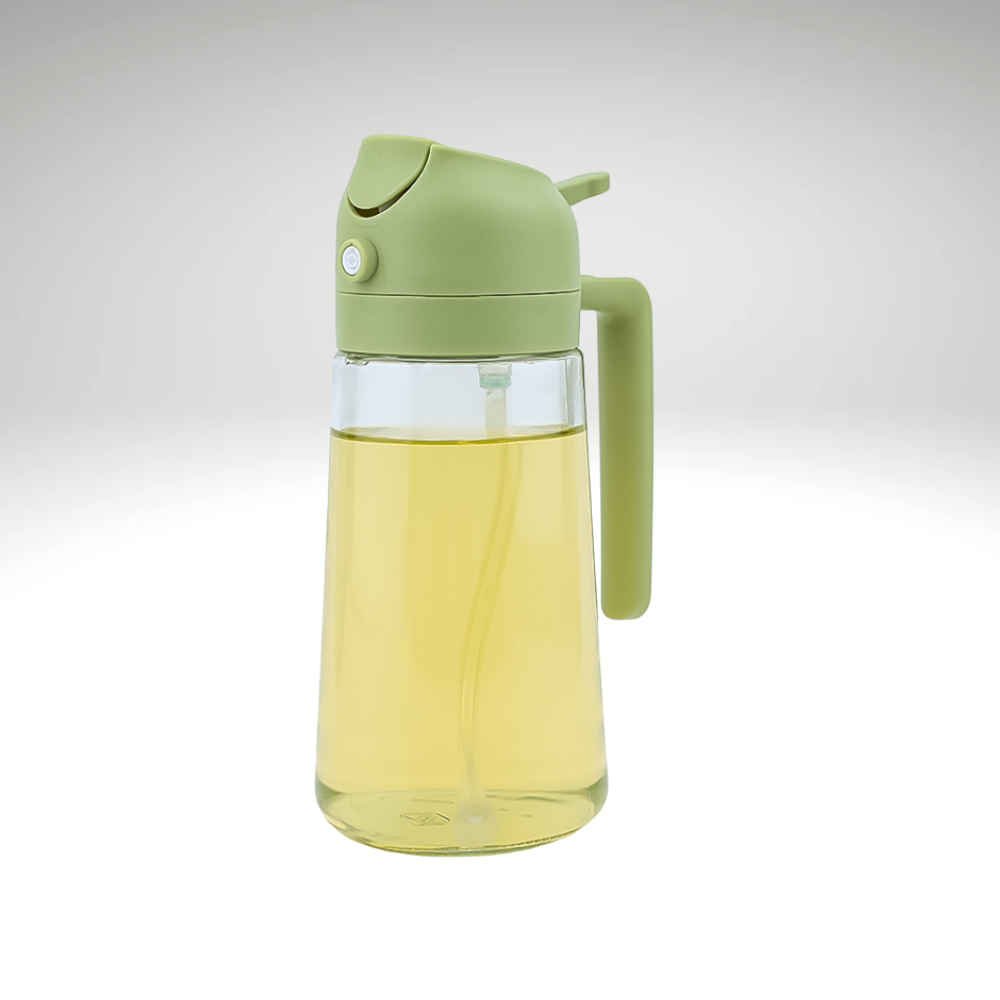 OilMaster™ – 2-in-1 Glas Ölspender & Sprühflasche