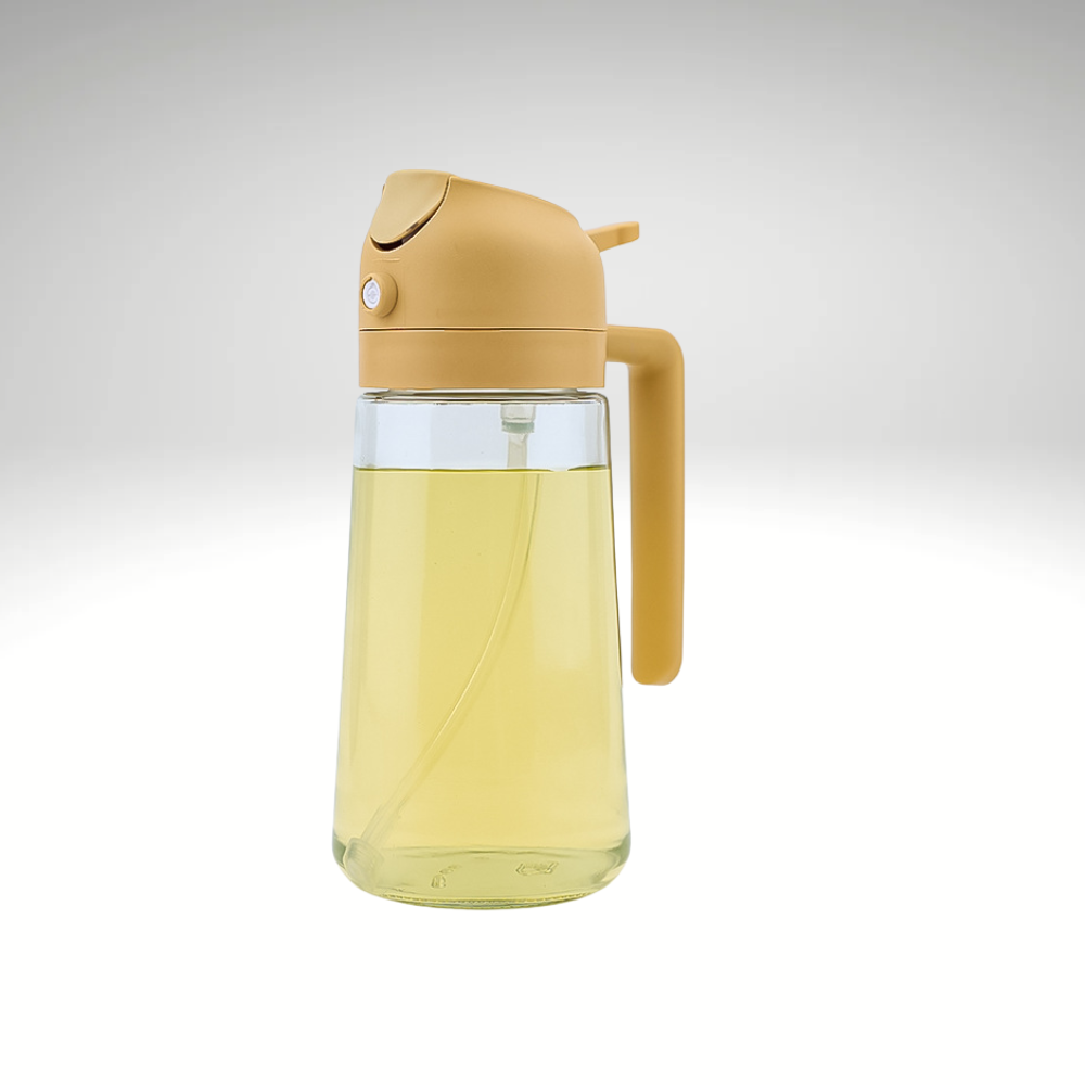 OilMaster™ – 2-in-1 Glas Ölspender & Sprühflasche