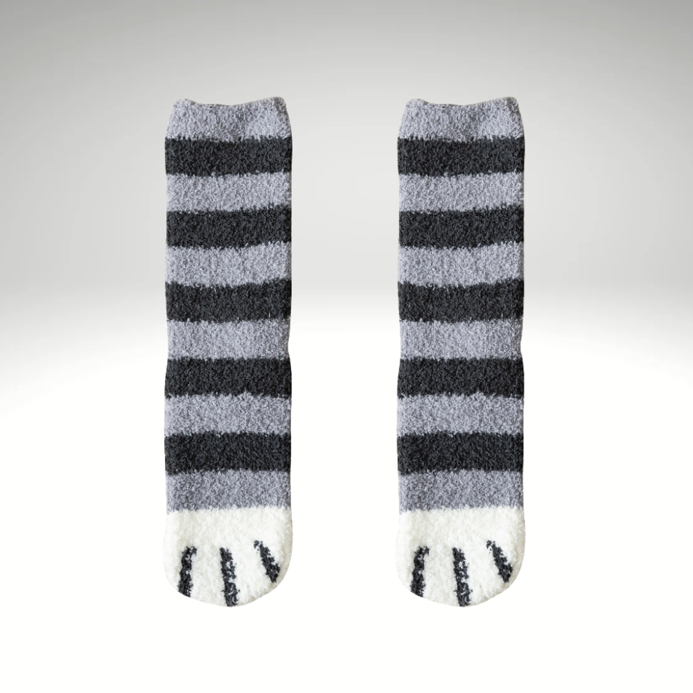 PawSocks™ – Flauschige Katzensocken mit Pfoten-Design für Damen