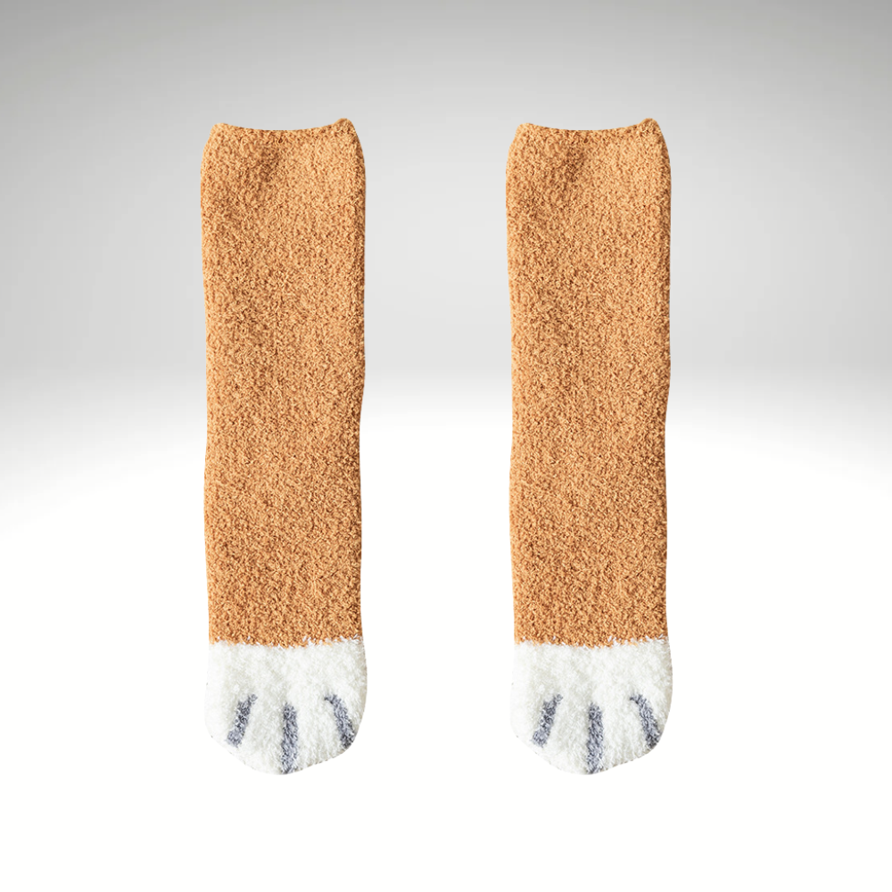 PawSocks™ – Flauschige Katzensocken mit Pfoten-Design für Damen