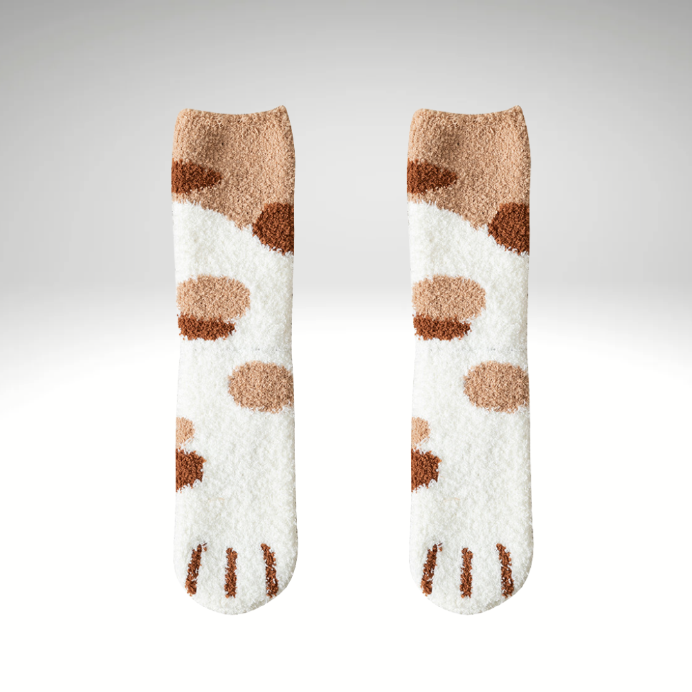 PawSocks™ – Flauschige Katzensocken mit Pfoten-Design für Damen