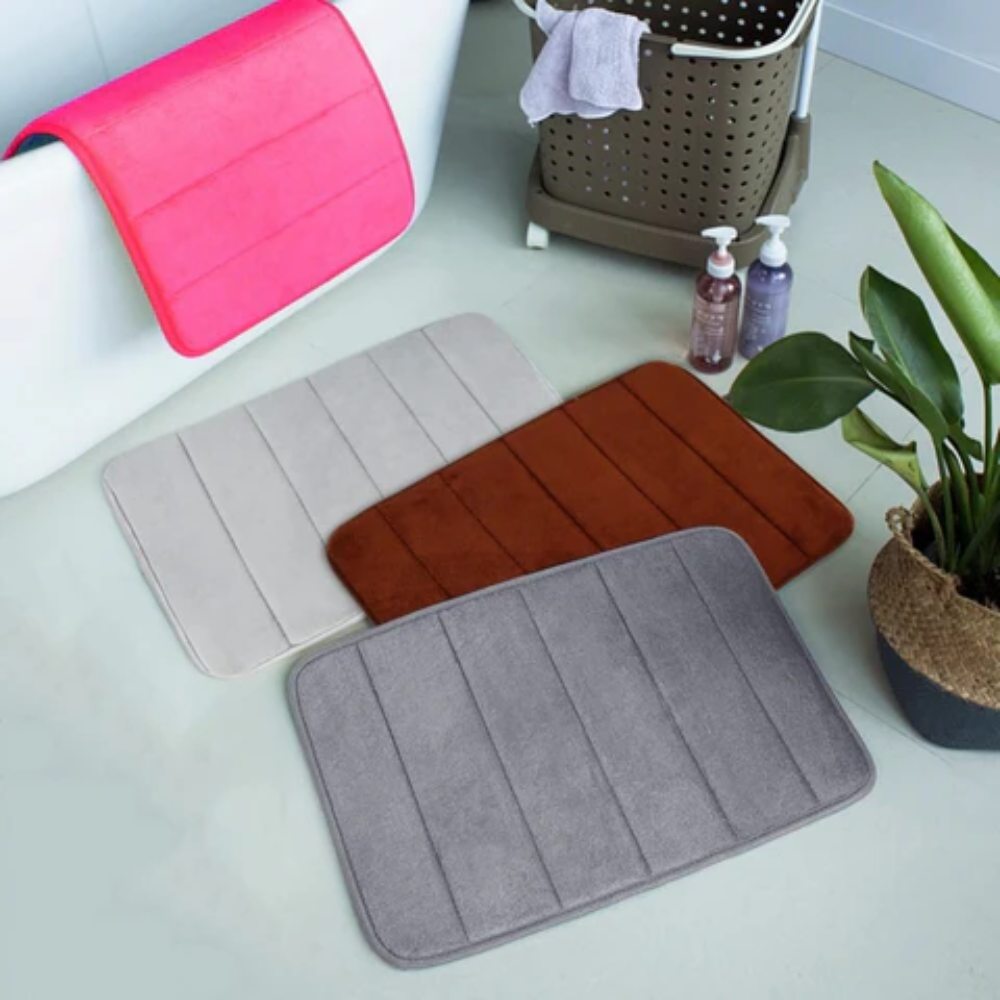 SoftStep™ – Memory-Foam Badematte mit Anti-Rutsch & Komfortpolster