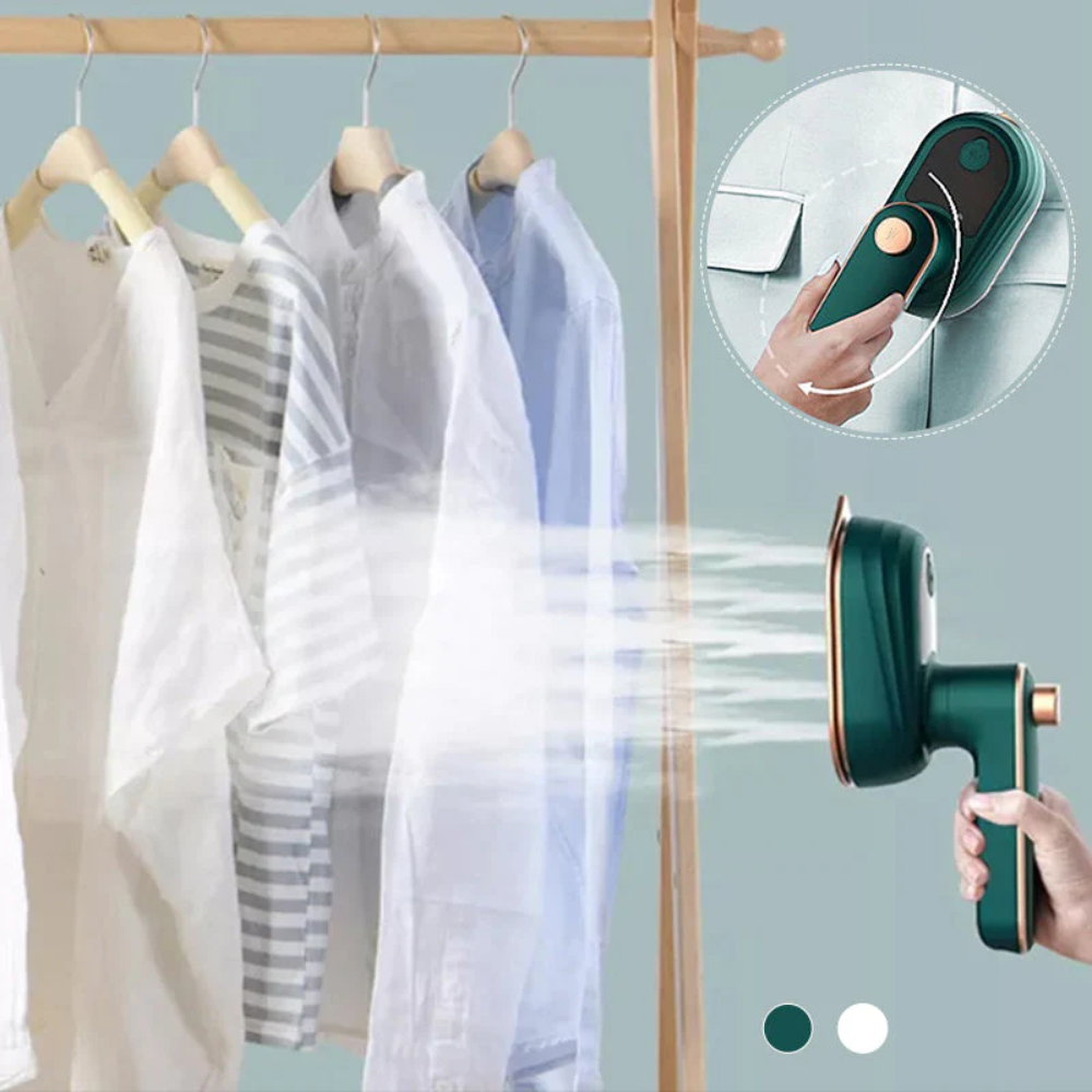 SteamSpin™ – 360° Rotierendes Dampfbügeleisen für Kleidung & Reise