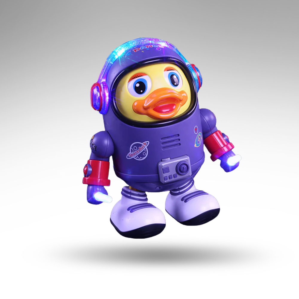 TanzDuck™ Astronauten-Ente – Magische Lichter & Tanzspaß