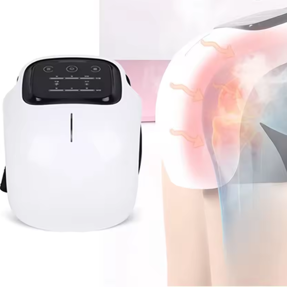 ThermaKnee™ 3-in-1 Knie-Massager mit Wärme, Rotlicht & Vibrationsmassage