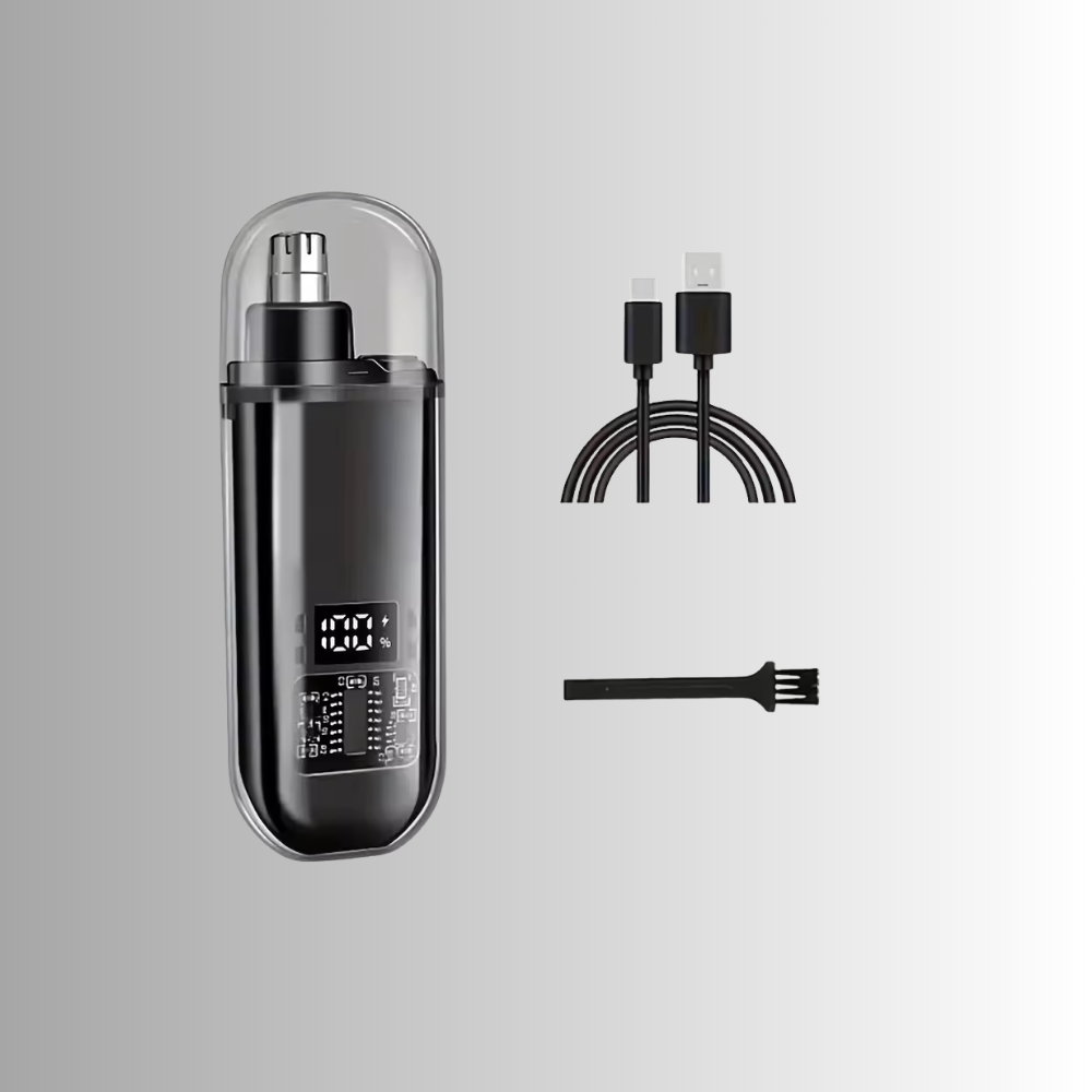 TrimMate™ – USB Nasen- & Ohrenhaartrimmer für Herren, tragbar