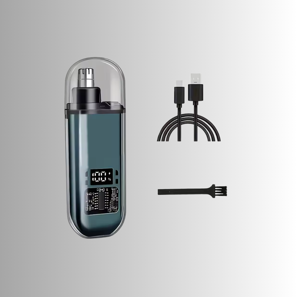 TrimMate™ – USB Nasen- & Ohrenhaartrimmer für Herren, tragbar