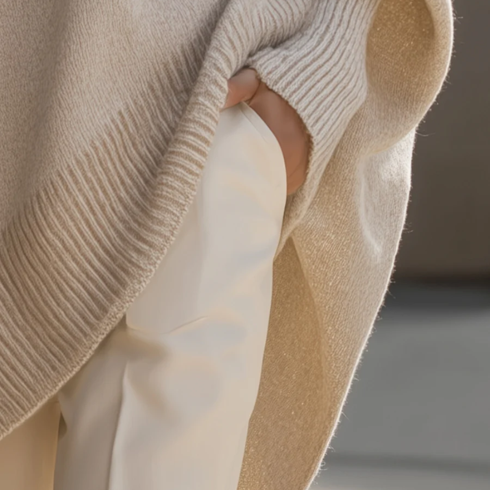 Veloura™ – Oversized Strick-Poncho