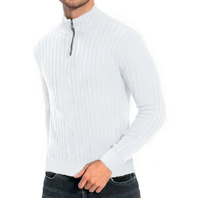 Velario™ – Herren Strickpullover mit Reißverschluss
