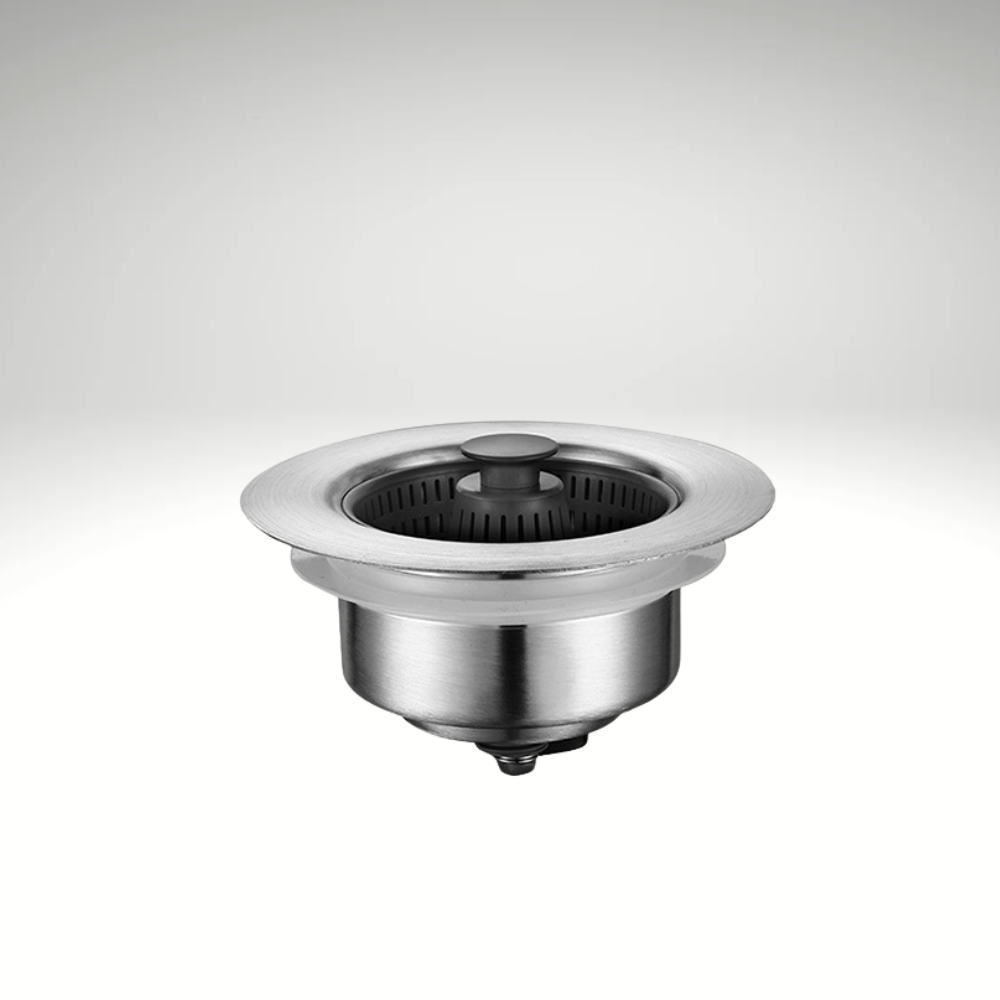 DrainGuard™ – Edelstahl-Spülsieb & Pop-Up Stöpsel