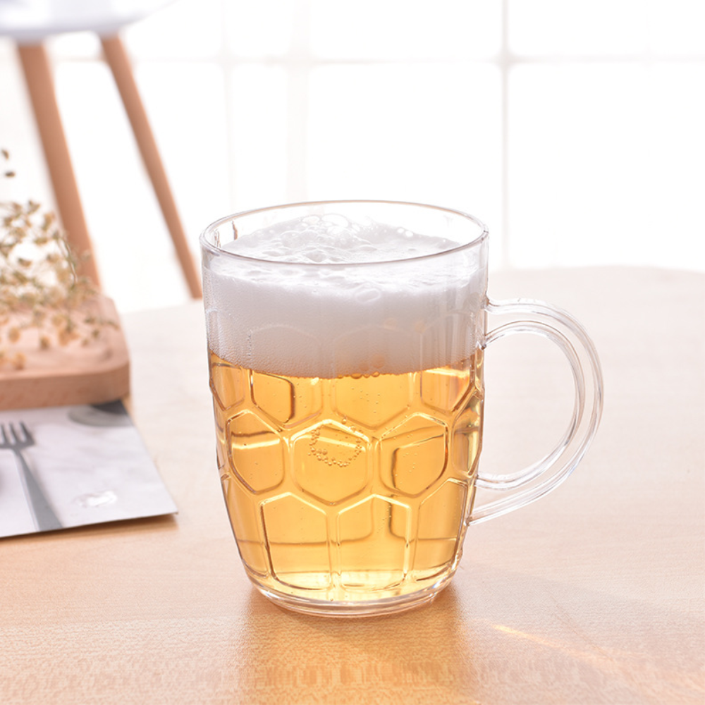 AcrylBierkrug™ 4er-Set (500 ml) – Bruchsicherer Genuss im Bierkrug-Stil
