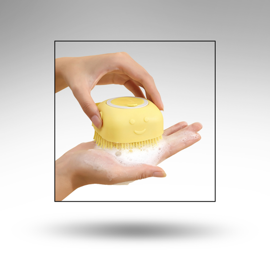 AquaGroom™ Silikon-Massagebürste – Schaum & Sanfte Pflege