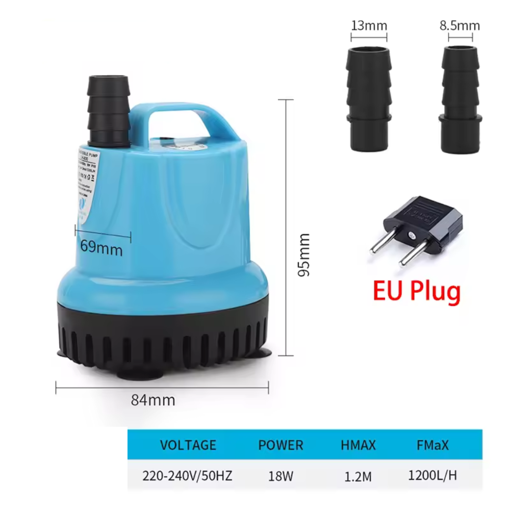 AquaKraft™ – Tauchbare Aquarium-Pumpe mit Bodenansaugung & Trockenlaufschutz