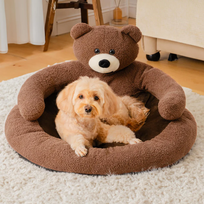 BearHug™ - Niedliches, abnehmbarer Bären-Kuschelbett für Katzen & Hunde