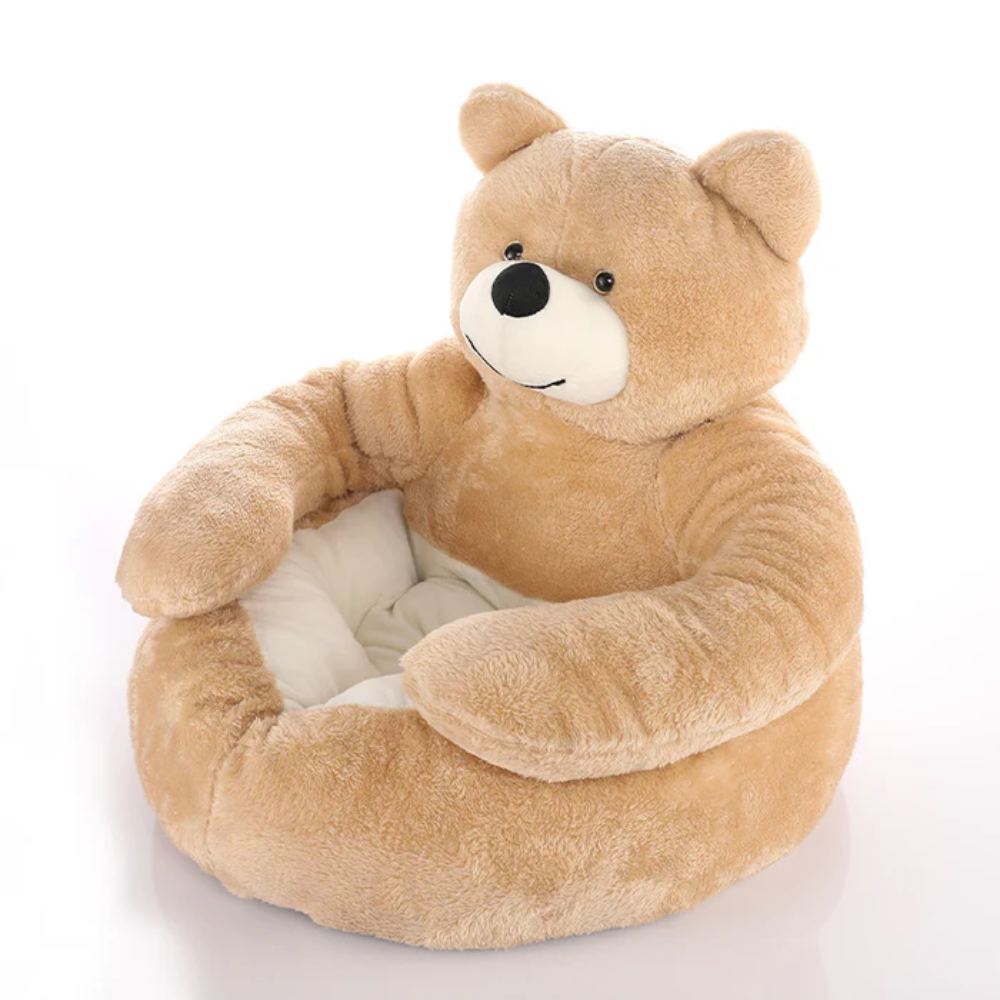 BearHug™ - Niedliches, abnehmbarer Bären-Kuschelbett für Katzen & Hunde