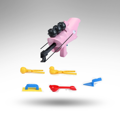 BlizzardBite™ Schneeball-Wurfkanone – Hai-Action & Trockene Hände