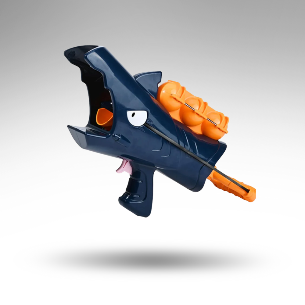BlizzardBite™ Schneeball-Wurfkanone – Hai-Action & Trockene Hände